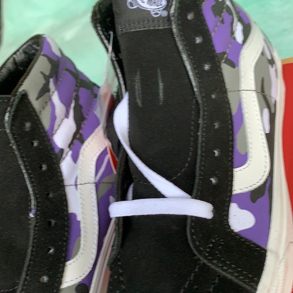 VANS SK8-Hi REISSUE POP CAMO Black/Heliotro WMNS - Picture 9 of 12